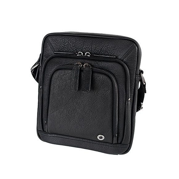 Gino De Vinci - Colombia Leather - Reporter Bag - Black