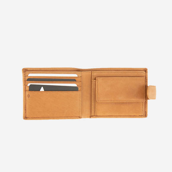 Cooper Wallet With Tab   Tan