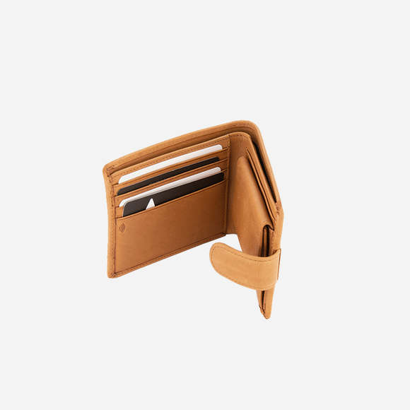 Cooper Wallet With Tab   Tan