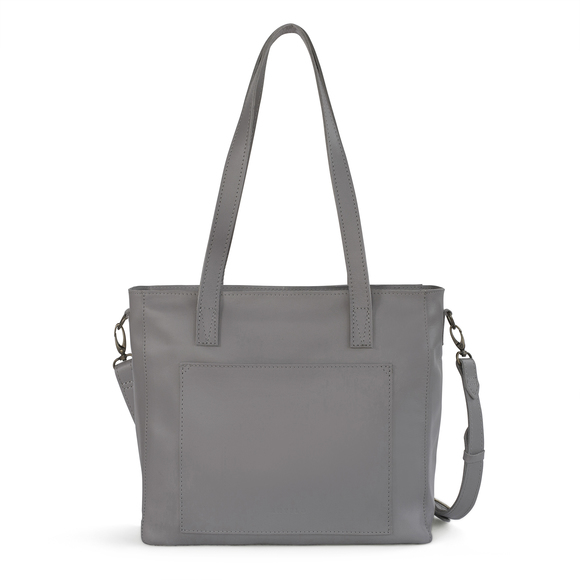 X0001595 Caris Leather Everyday Tote - Alloy Grey 