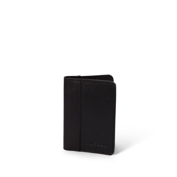 X0001414 Hudson leather passport holder - Black