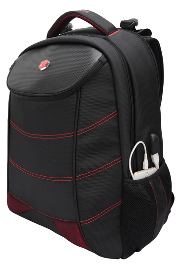 BB-3331R-17BLK - BESTLIFE Gaming Computer Backpack with Moulded Protective Front.