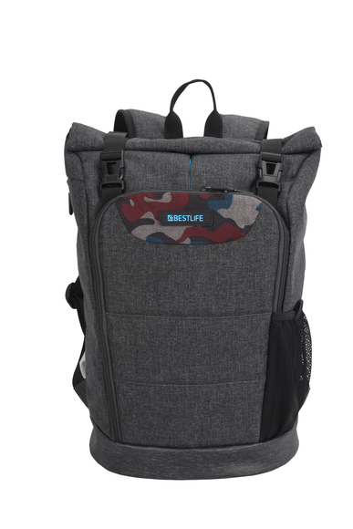 BB3285-1-15.6 BESTLIFE Backpack with Foldable Flap Cover and USB Connector