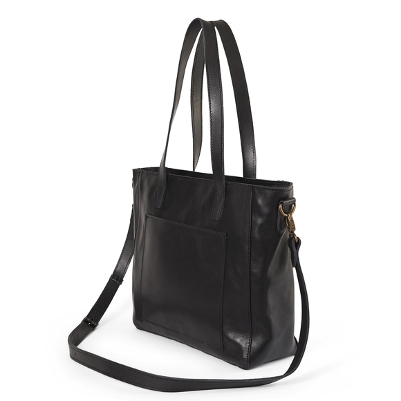 X0001452 Caris Leather Everyday Tote - Black