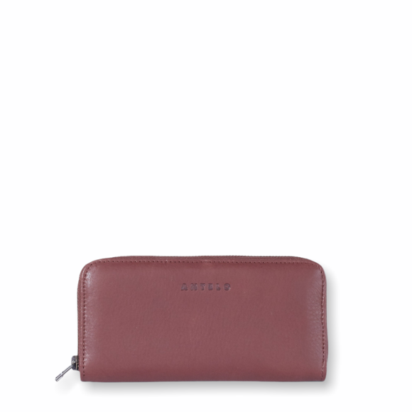 ANTELO HAYLEY LADIES LEATHER ZIP-AROUND WALLET - 