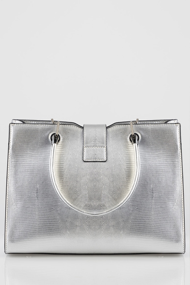 Sissy Boy Buckle Tote Silver