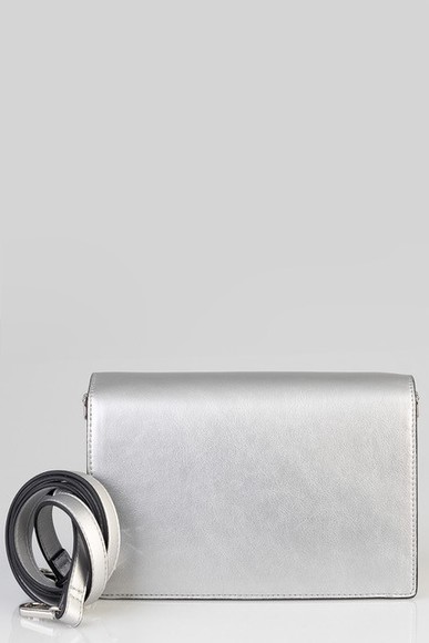 Sissy Boy Diamante Crossbody Silver