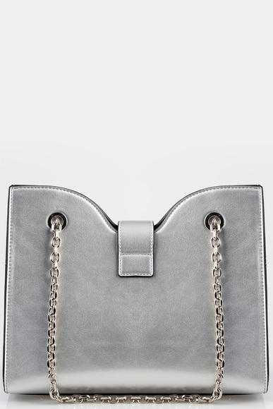 Sissy Boy Diamante Tote Silver