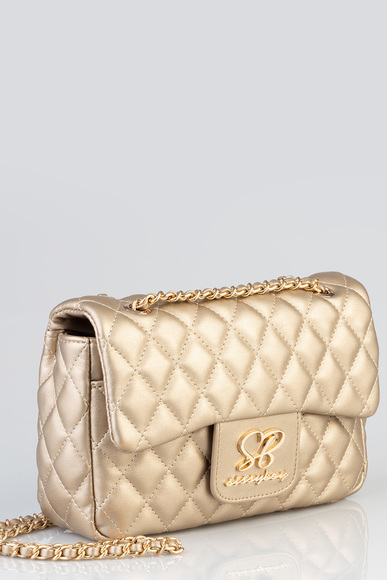 Sissy Boy Quilted Shoulder Gold