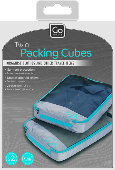 ADAMS INTERNATIONAL TWIN PACKING CUBES BLUE