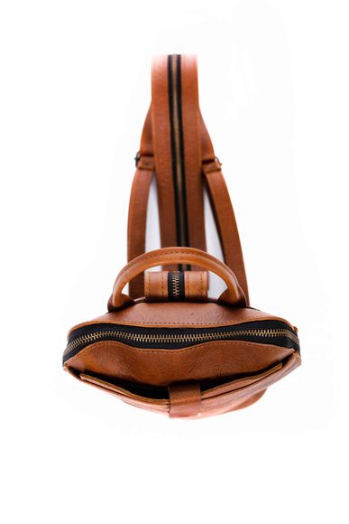 Tan Leather Goods OLIVIA LEATHER BACKPACK - PECAN