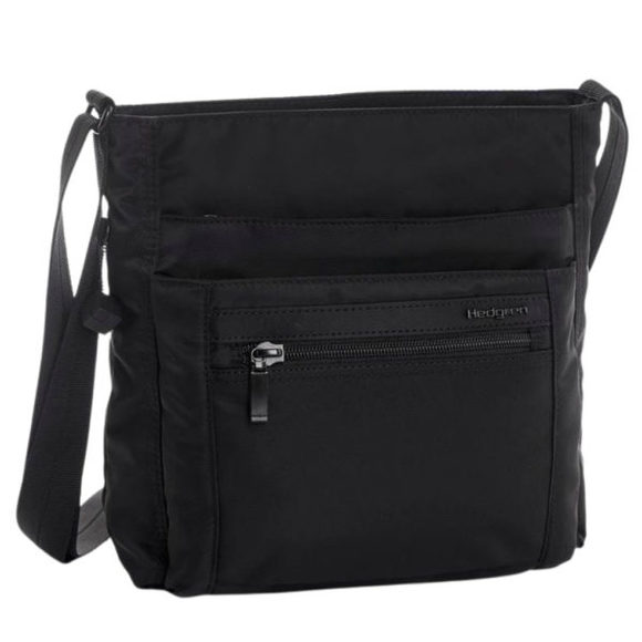 Hedgren Inner City -Shoulder Bag-Outside Pockets-Black