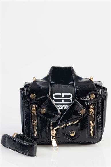 SB B26084 Jacket Bag Handbag - Black 