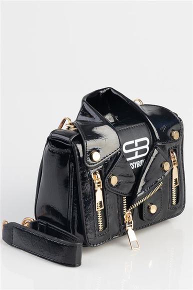 SB B26084 Jacket Bag Handbag - Black 