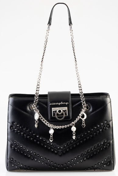 SB BG784 Charm Handbag - Black 